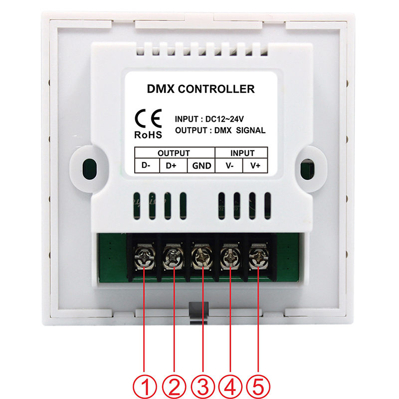 TM03 DMX Touch Control Panel, DC12V-24V LED Touch Panel Controller